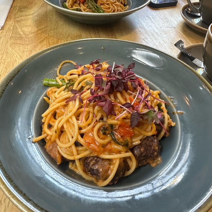 photo of The Allotment Vegan Restaurant Tuscan Spaghetti & Meatballs shared by @katelouisepowell on  15 Jun 2025 - review