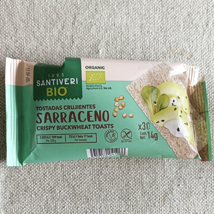 photo of Santiveri Tostadas crujientes sarraceno shared by @felinavegana on  11 May 2025 - review