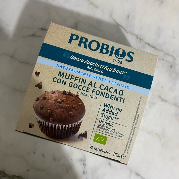 photo of Probios Muffins al Cacao con gocce di cioccolato e senza zuccheri aggiunti shared by @nochmalbitte on  25 Jul 2025 - review
