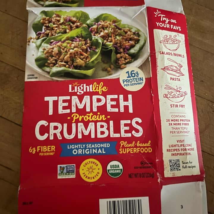 photo of Lightlife Smart Grounds Plant Based Crumbles Original shared by @nopope2023 on  01 Nov 2024 - review