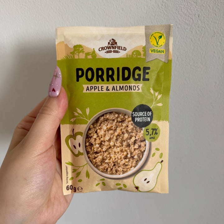photo of Crownfield Porridge Apple & Almonds shared by @mari99 on  08 Oct 2025 - review
