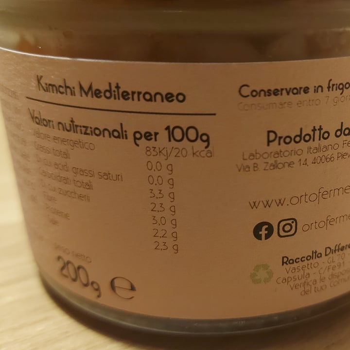 photo of Orto Fermentato Kimci Mediterraneo shared by @tt8 on  04 Sep 2023 - review