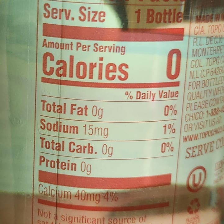 photo of Topo Chico Topo Chico Carbonated Mineral Water shared by @brtjohns on  11 Aug 2025 - review