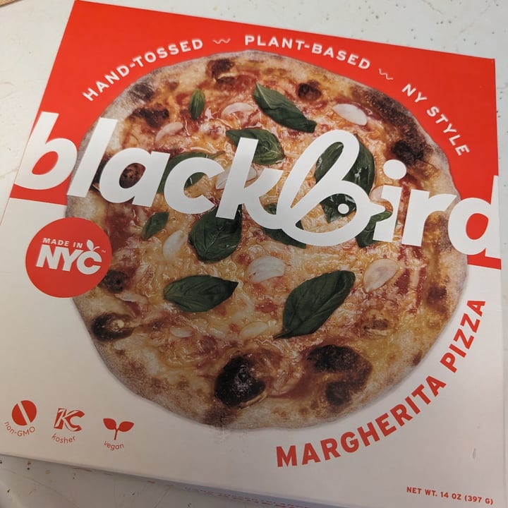 photo of Blackbird Foods Pizza Margherita shared by @kttheveganvixen on  06 Jan 2024 - review