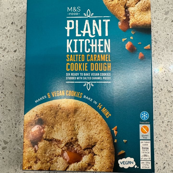 photo of Plant Kitchen (M&S) Salted caramel cookie dough shared by @leevardy on  26 Mar 2024 - review