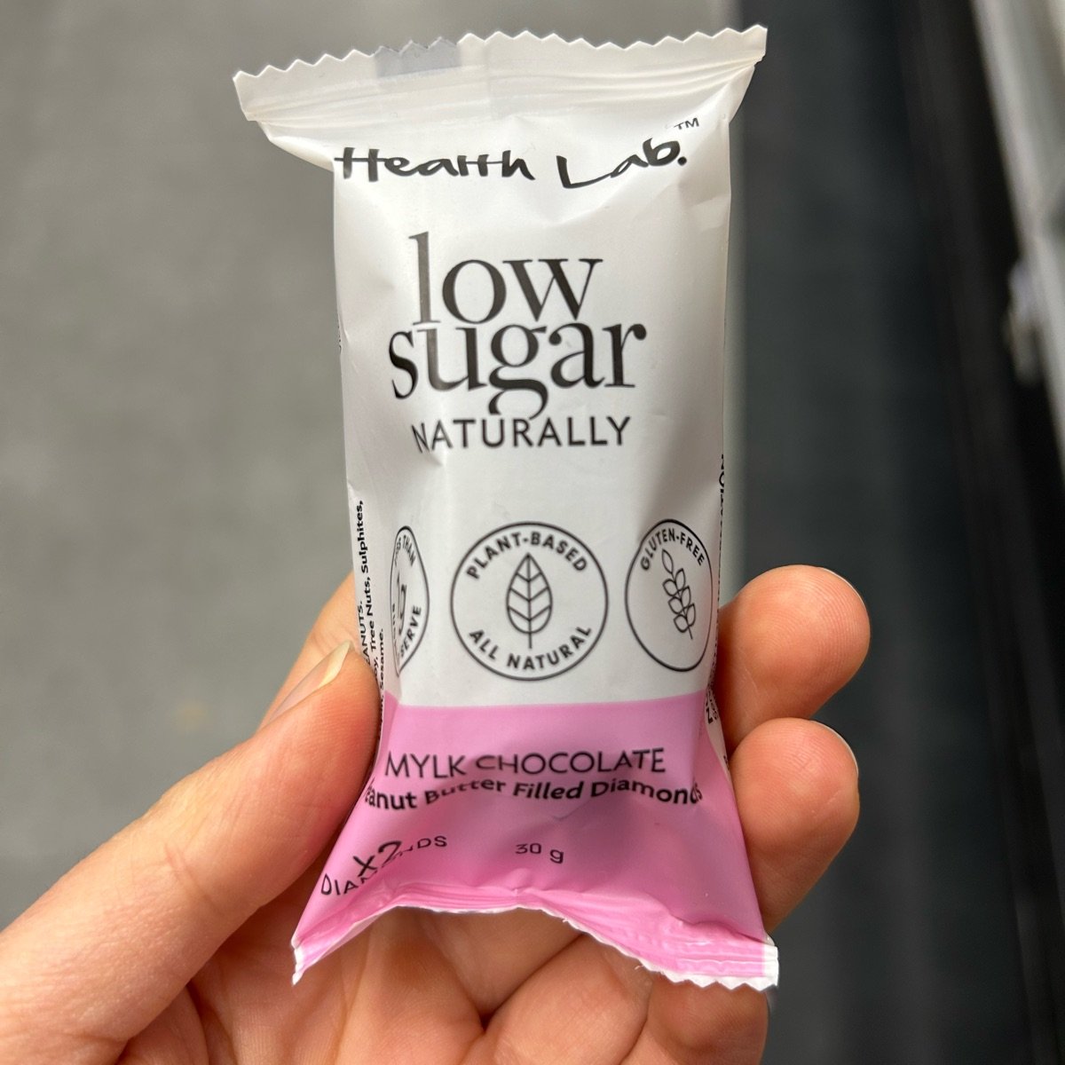 Peanut Butter Filled Diamonds from Health Lab - Vegan Product Reviews ...