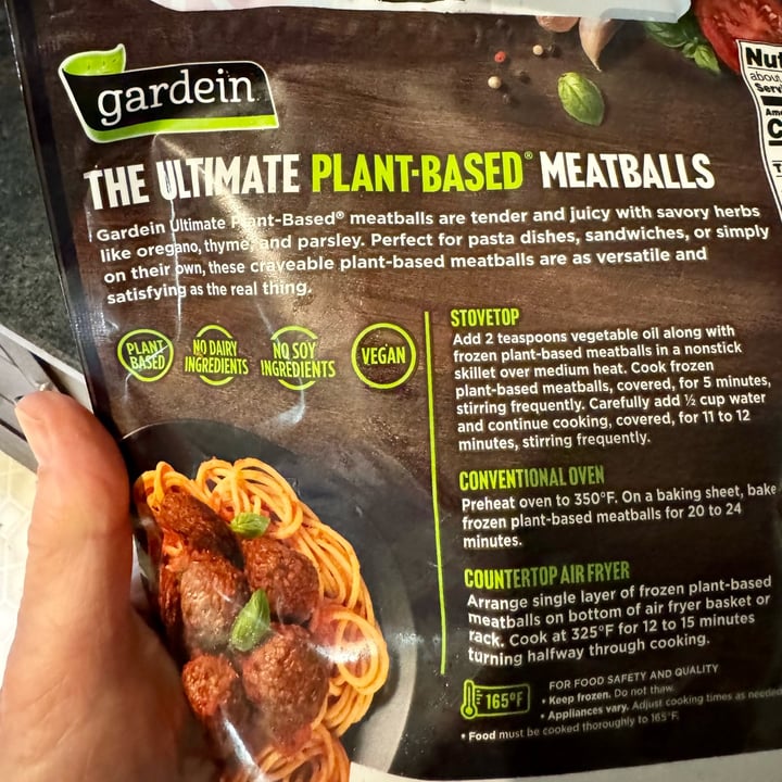 photo of Gardein Ultimate Plant Based Meatballs shared by @sandrews on  06 May 2024 - review