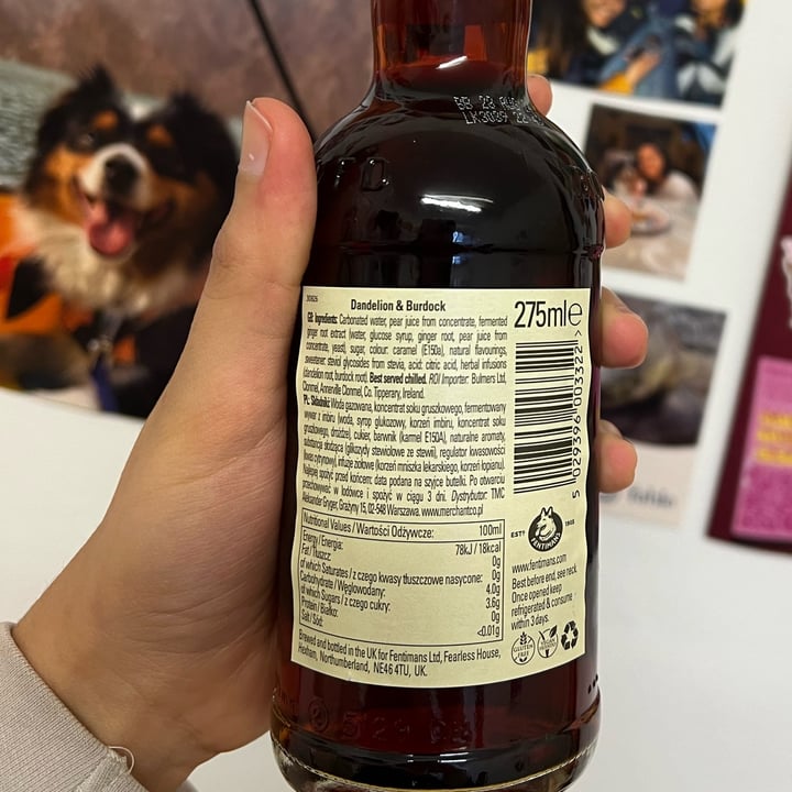 photo of Fentimans Dandelion and Burdock shared by @gingerbreadrhea on  10 May 2024 - review