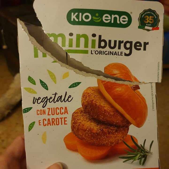 photo of Kioene Mini Burger Zucca E Carote shared by @tofufan75 on  18 Oct 2023 - review