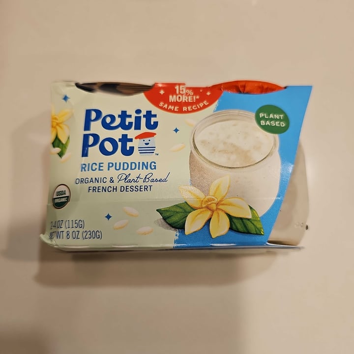 photo of Petit Pot Vanilla organic rice pudding shared by @marna426 on  14 Oct 2023 - review