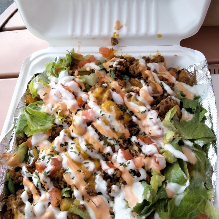 photo of Vegan International Co. Kitchen & Market Cheeseburger Loaded Fries shared by @immortalv on  05 Nov 2023 - review