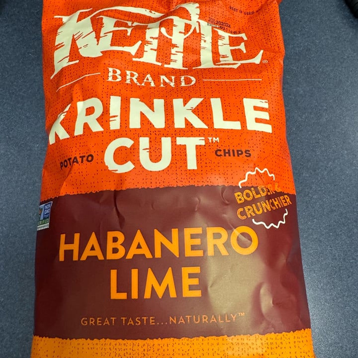 photo of Kettle Brand Habanero lime Krinkle Cut Chips shared by @dallasandsophie on  23 Mar 2024 - review