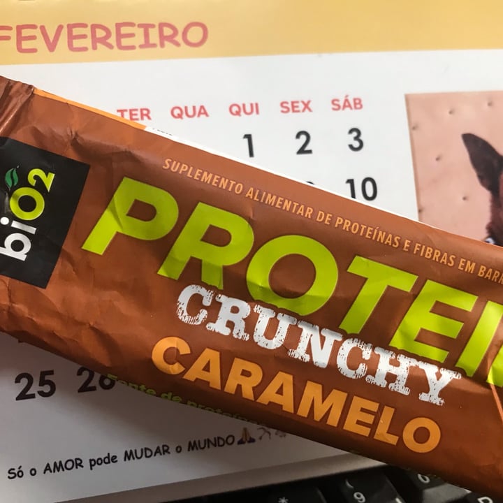 photo of biO2 Barra de proteína crunchy caramelo shared by @catialee on  16 Feb 2024 - review