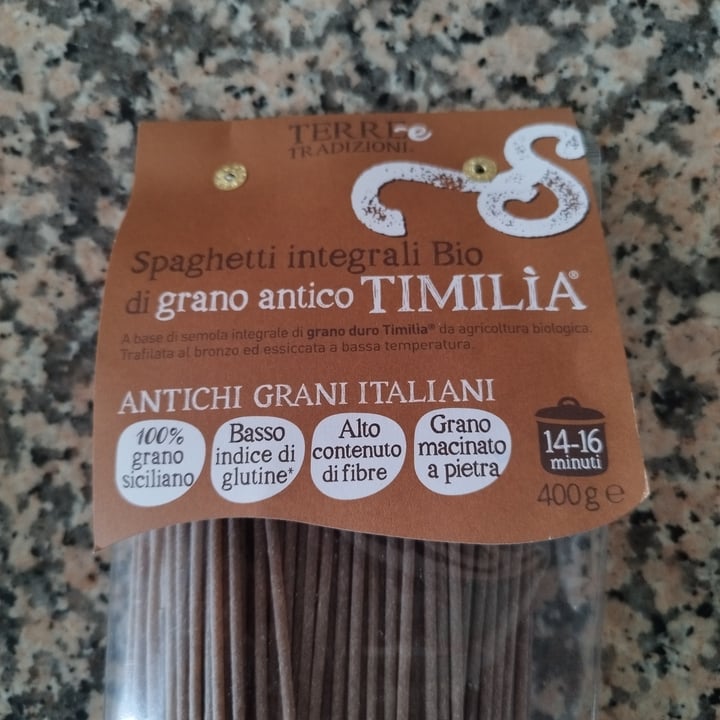 photo of Terre e tradizioni Spaghetti bio integrali di grano antico timilia shared by @lauraemarco on  23 Mar 2025 - review