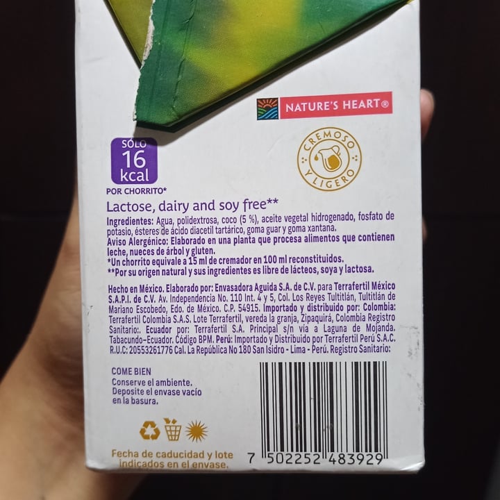 photo of Nature's Heart Crema de coco shared by @nellyme on  07 Oct 2023 - review