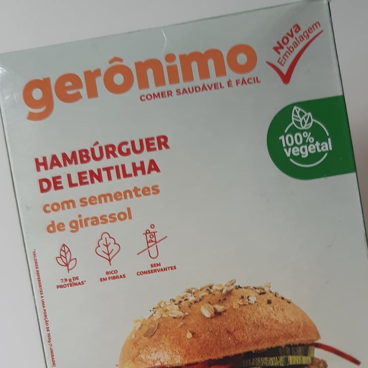 photo of Gerônimo Hamburger De Lentilha Com Sementes De Girassol shared by @carolina-maciel on  22 Nov 2023 - review
