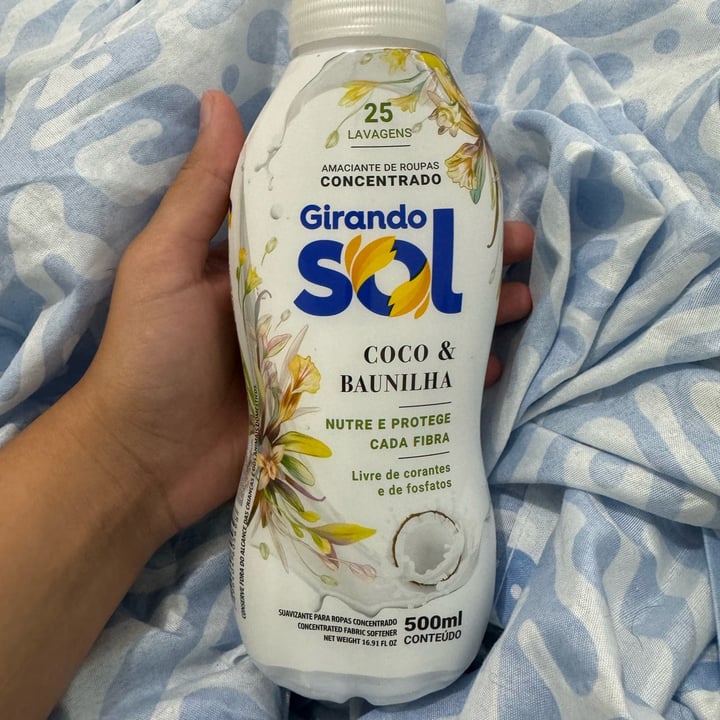 photo of Girando Sol Amaciante concentrado coco e baunilha shared by @foxygiu on  10 Feb 2024 - review