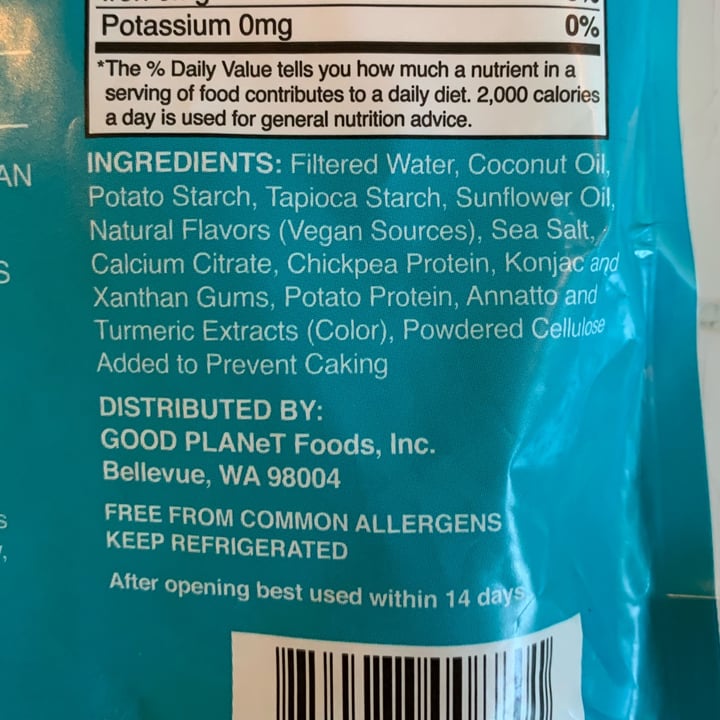 photo of Good Planet Foods Plant-based Cheese Mozzarella Shreds shared by @louisg on  26 Aug 2023 - review