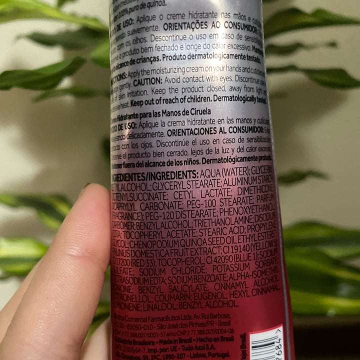 photo of O Boticário creme mãos ameixa shared by @bcalouly on  13 Apr 2025 - review