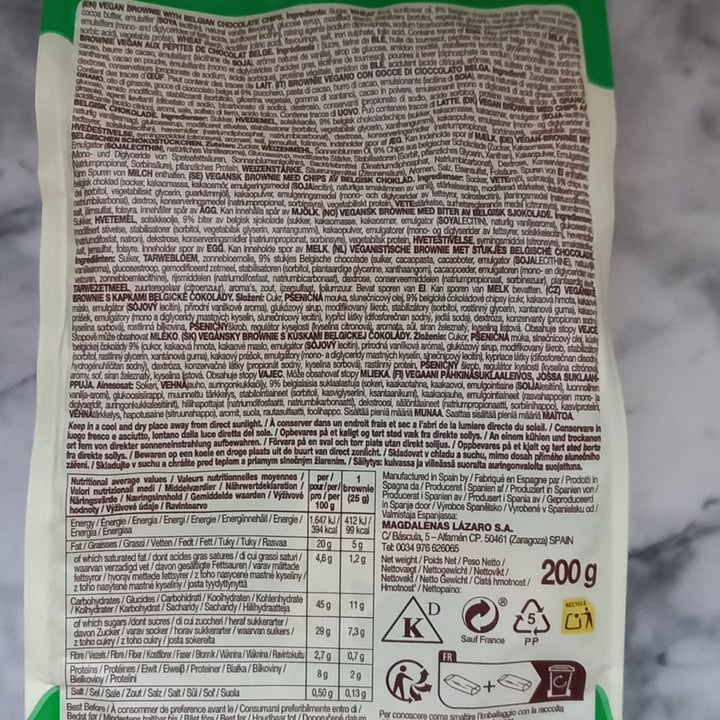 photo of Mr. Brownie Chocolate Brownies Vegan shared by @animalsvoices on  03 Nov 2023 - review