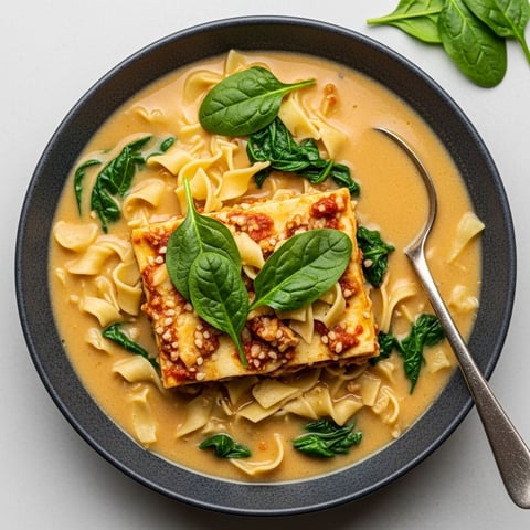 Quick & Easy Vegan Tuscan Lasagna Soup: A Hearty One-Pot Dairy-Free Delight