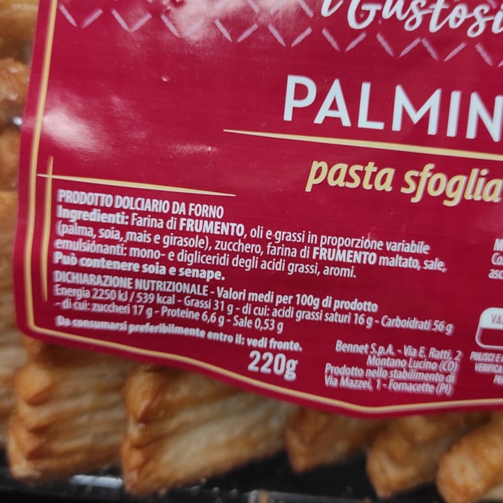 photo of Bennet Palmine Di Pasta Sfoglia shared by @niklabelloli1 on  29 Feb 2024 - review