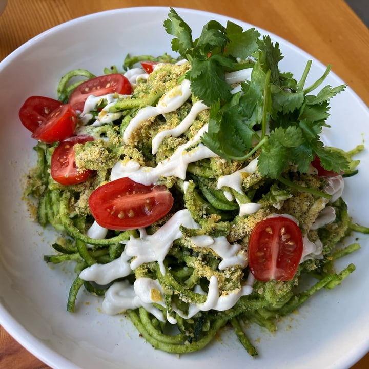 photo of Blossoming Lotus Cafe creamy pesto zucchini pasta shared by @raatz on  04 Sep 2025 - review