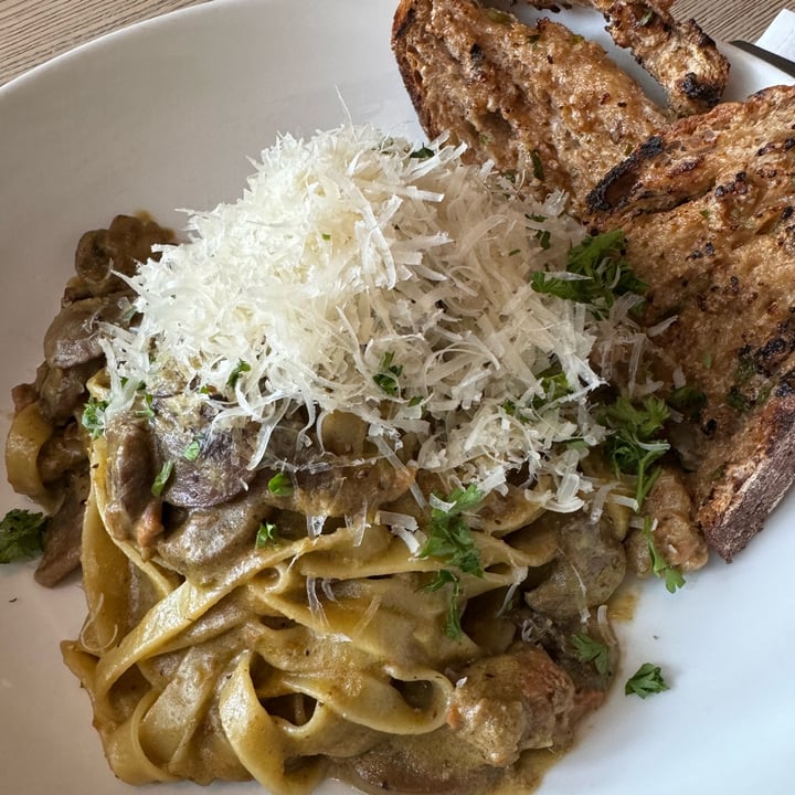 photo of MILA Mushroom + Sausage Tagliatelle shared by @carrieannburns on  06 Sep 2025 - review