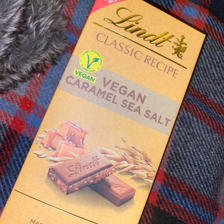 photo of Lindt classic recipe vegan caramel sea salt shared by @meganthevegetable on  15 Mar 2024 - review