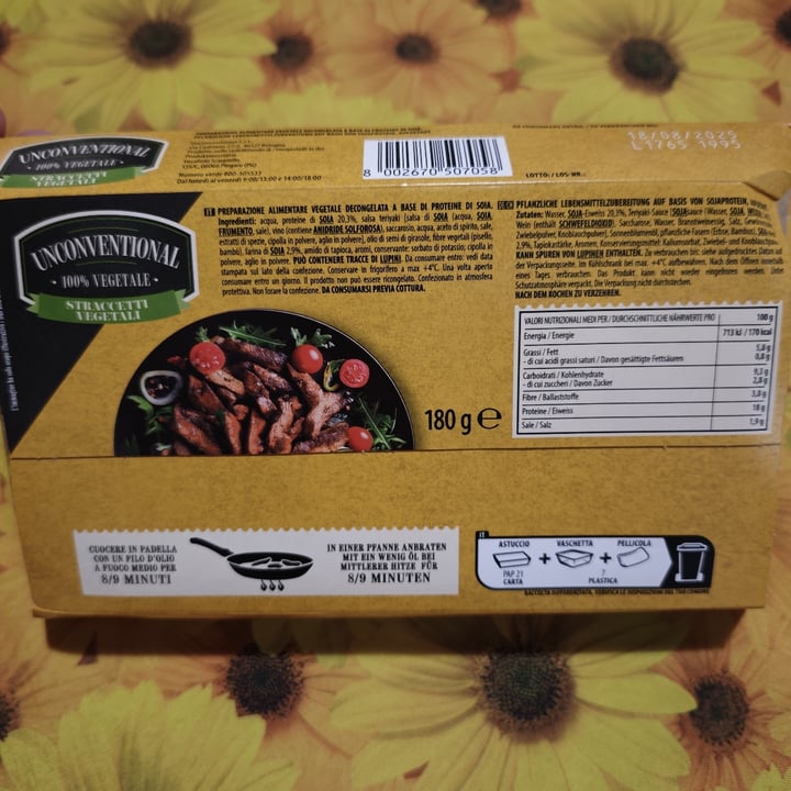 photo of Unconventional Straccetti Vegetali shared by @gaetag on  09 Aug 2025 - review