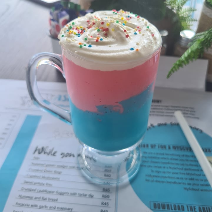 photo of Asher's Corner Cafe @ Ashers Farm Sanctuary Baby Shake - Cotton Candy shared by @michthevegan on  14 Feb 2024 - review