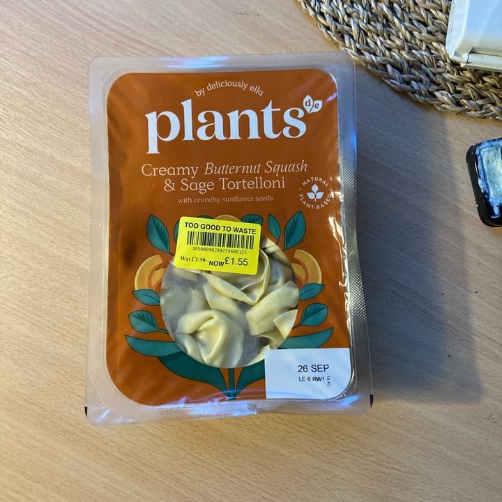 photo of Plants by Deliciously Ella creamy butternut squash and sage tortelloni shared by @alicesouthwood on  26 Sep 2023 - review