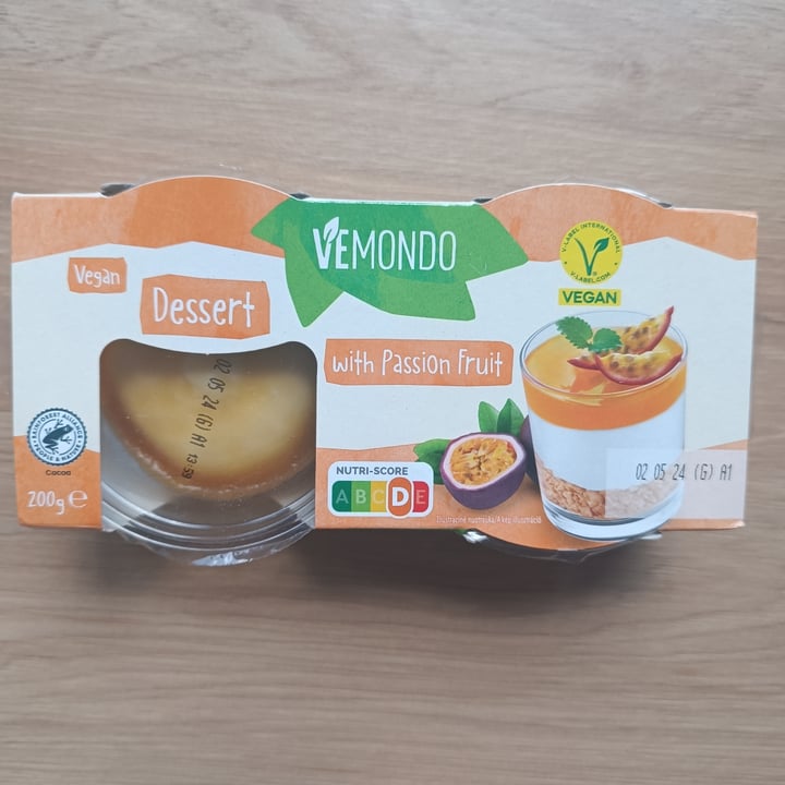 photo of Vemondo vegan dessert with passionfruit shared by @plantpowerpuffgirl on  29 Apr 2024 - review