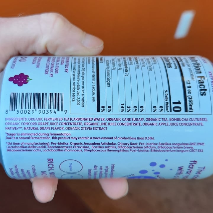photo of Live organic living soda grape shared by @brtjohns on  14 Sep 2025 - review