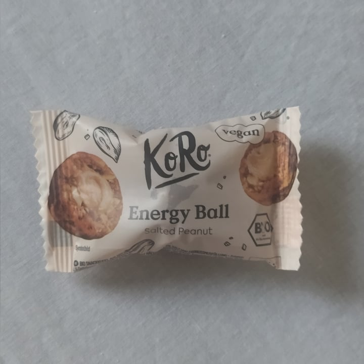 photo of Koro Bio energy ball Salted Peanut shared by @martinadigabriele on  18 Aug 2025 - review