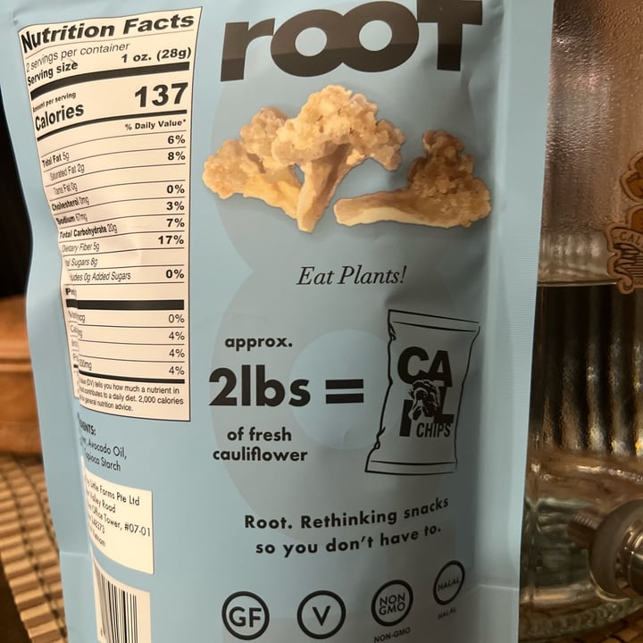 photo of Root Foods Cauliflower Chips shared by @chefchrissy68 on  17 Sep 2025 - review
