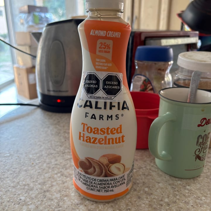 photo of Califia Farms Almondmilk Creamer Hazelnut shared by @veganads on  07 Mar 2025 - review
