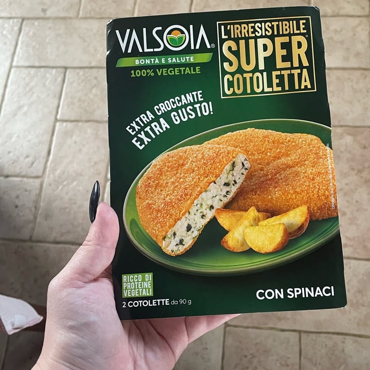 photo of Valsoia L’irresistibile Super Cotoletta con Spinaci shared by @diariodiunasleevata on  04 Mar 2024 - review
