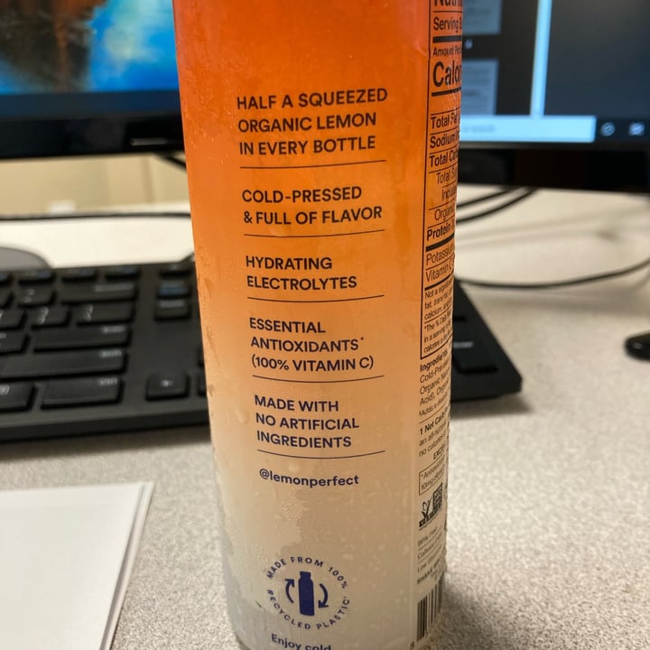 photo of Lemon perfect Peach raspberry cold-pressed lemon water shared by @lion1518 on  16 Jul 2025 - review