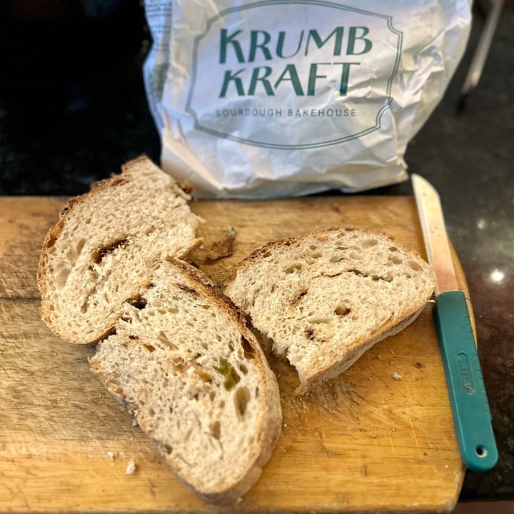 photo of Krumb Kraft Sundried Tomato and Jalapeno Sourdough shared by @veganosaurus on  19 Sep 2025 - review