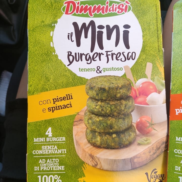 photo of Dimmidisi il miniburger fresco con piselli e spinaci shared by @jessiveneziani on  24 Aug 2023 - review