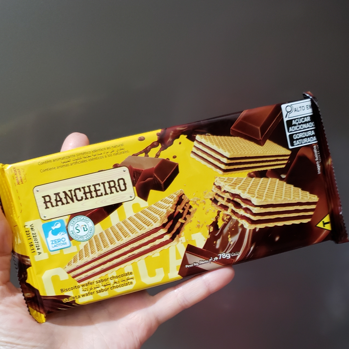Avis sur Biscoito Wafer Sabor Chocolate par Rancheiro | abillion