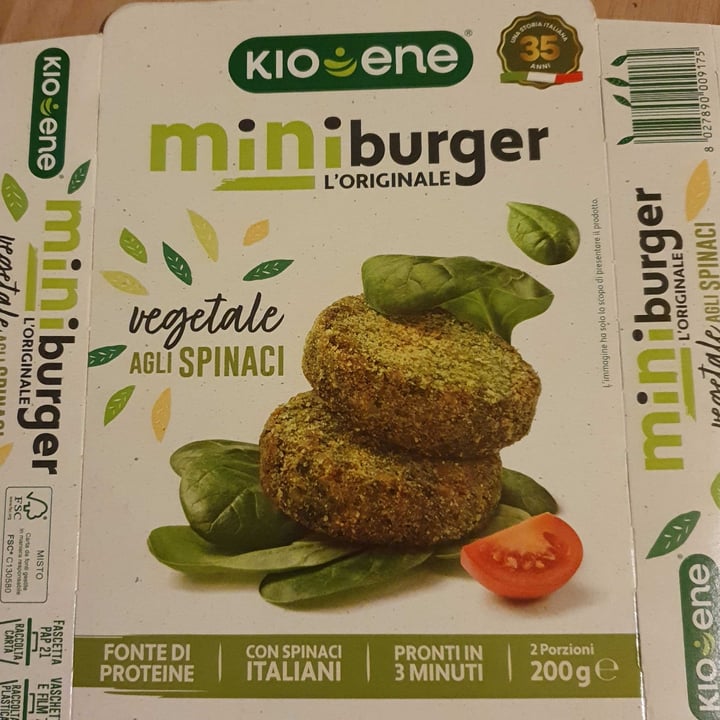 photo of Kioene mini burger agli spinaci shared by @stez on  17 Nov 2023 - review