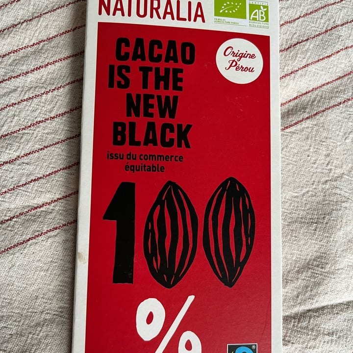 photo of Naturalia chocolat 100% shared by @eeyoreblack on  14 Sep 2025 - review