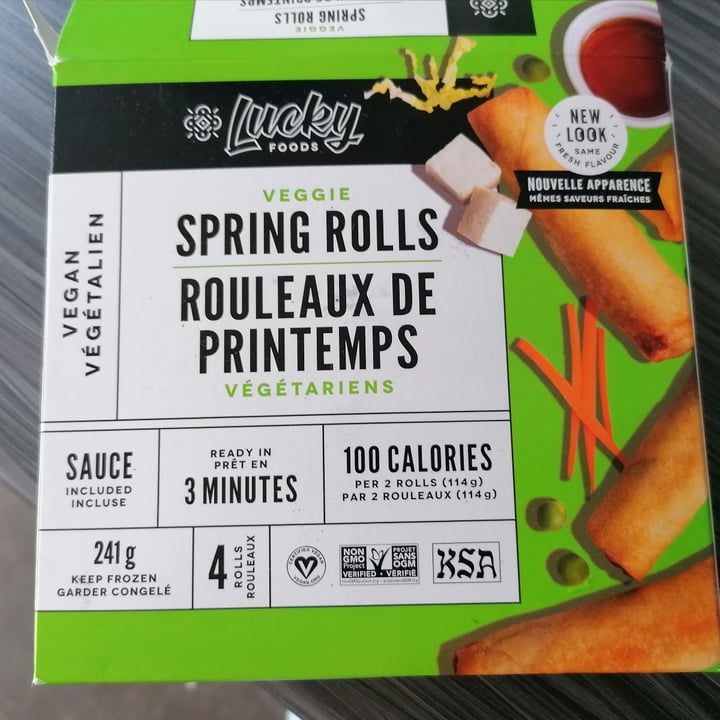 photo of Lucky Foods Veggie Spring Rolls shared by @alevale on  20 Aug 2023 - review