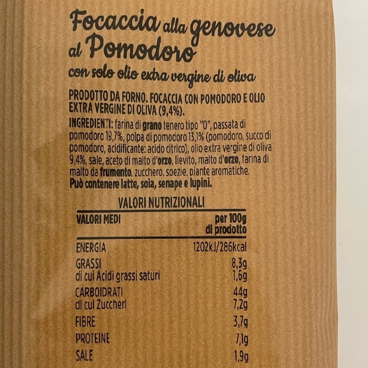 photo of Conad focaccia alla genovese al pomodoro shared by @veraab on  29 Nov 2023 - review