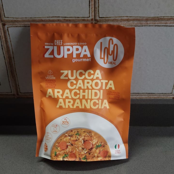 photo of Loco meal Zuppa Gourmet Zucca Carota Arachidi Arancia shared by @chiaraveg on  22 Jun 2025 - review