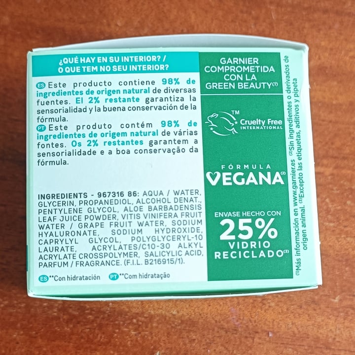 photo of Garnier Crema de Día Jelly- Aloe Y Ácido Hialurónico shared by @felinavegana on  15 May 2025 - review