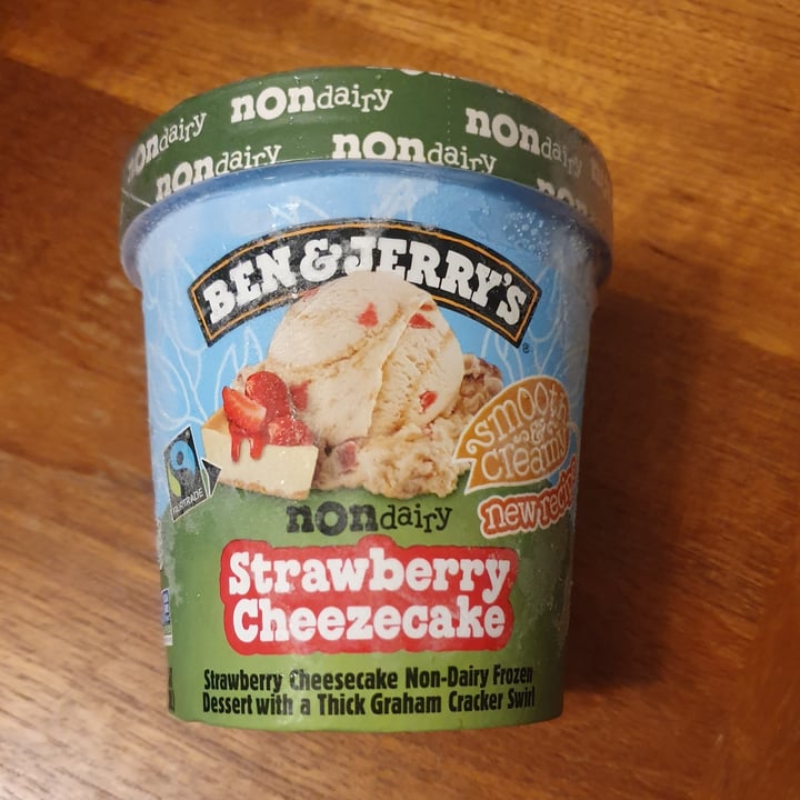 photo of Ben & Jerry's Non Dairy Strawberry Cheezecake shared by @anistavrou on  23 Mar 2024 - review