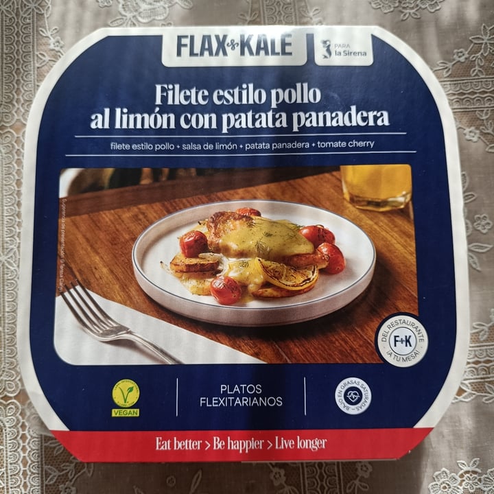 photo of Flax & Kale Filete Estilo Pollo Al Limón Con Patata Panadera shared by @lidiamanrique95 on  22 Mar 2024 - review